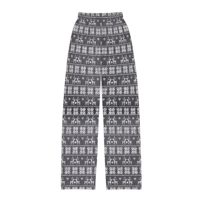 Kids Gray Festive Forest Pajama Pants