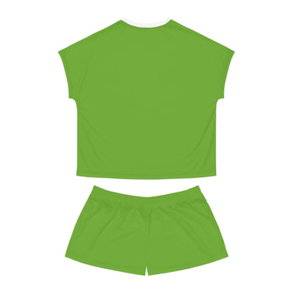 Womens Fresh Green Short Pajama Set