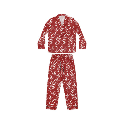 Womens Scarlet Flora Satin Pajamas