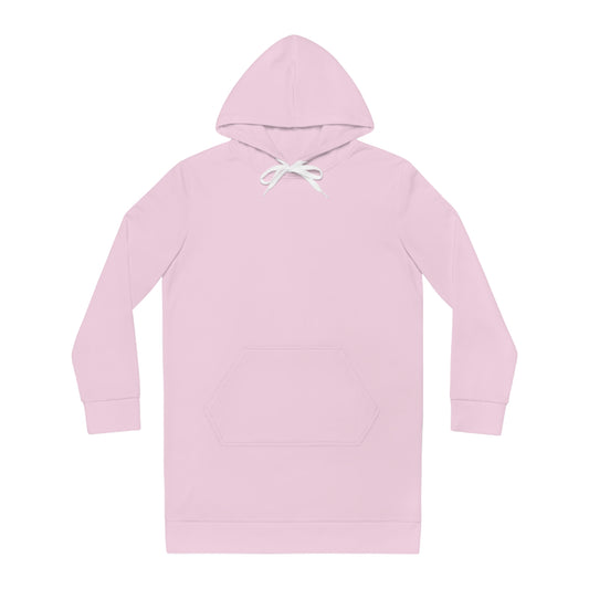 Womens Baby Pink Hoodie Pajama Dress