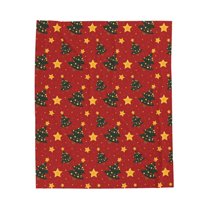 Holiday Glow Velveteen Plush Blanket