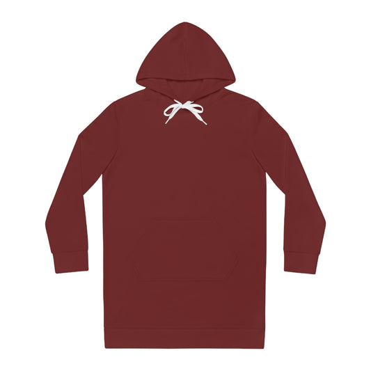 Womens Burgundy Hoodie Pajama Dress