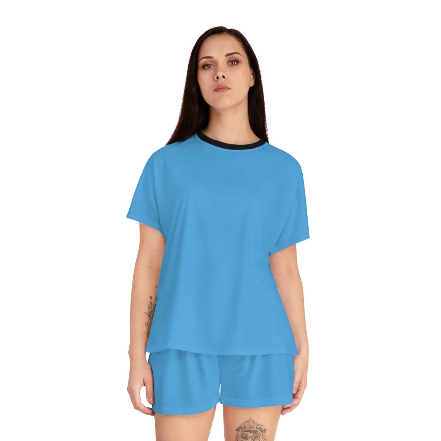 Womens Blue Sky Short Pajama Set