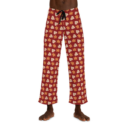 Mens Fall Leaves Pajama Pants