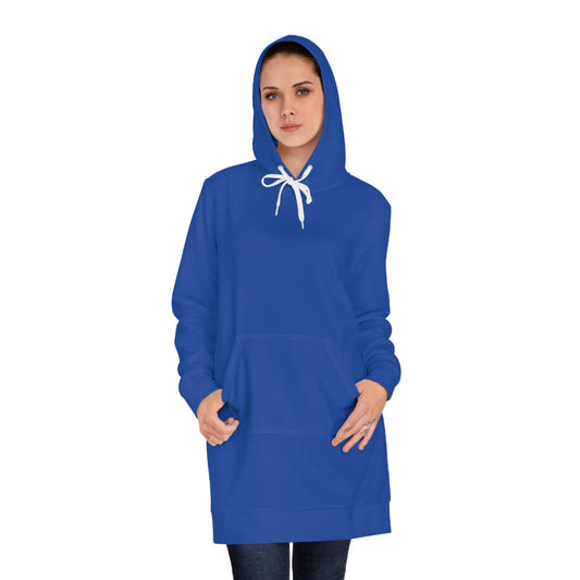 Womens Blue Hoodie Pajama Dress