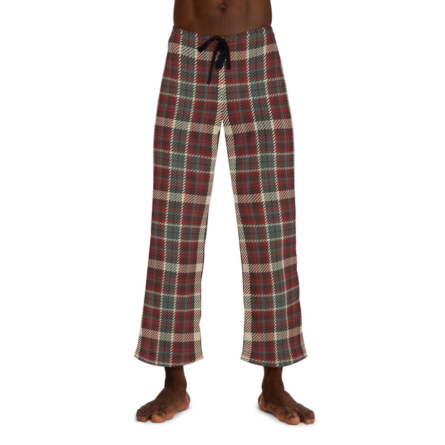 Mens Rustic Holiday Plaid Pajama Pants