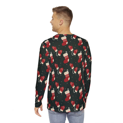 Mens Warm Wishes Long Sleeve Pajama Shirt