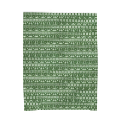 Green Festive Forest Velveteen Plush Blanket