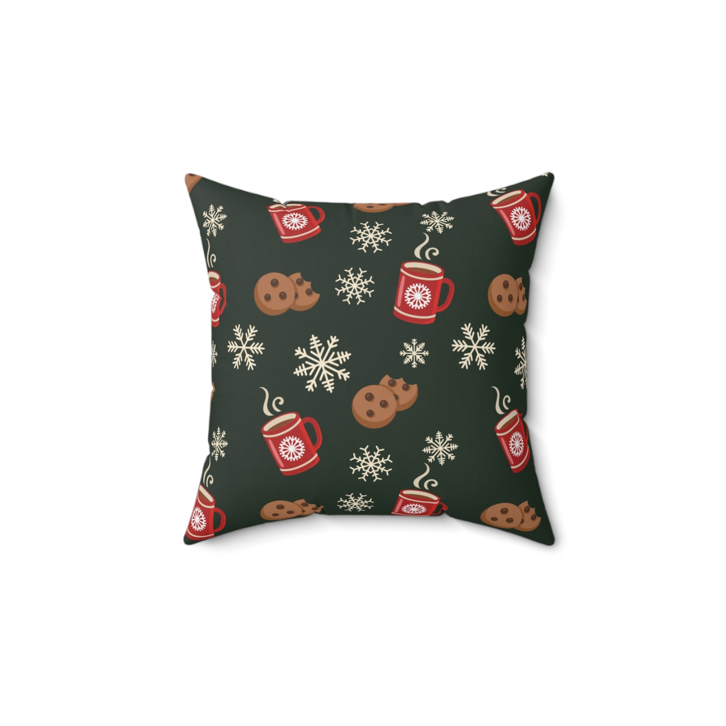 Christmas Morning Spun Polyester Square Pillow