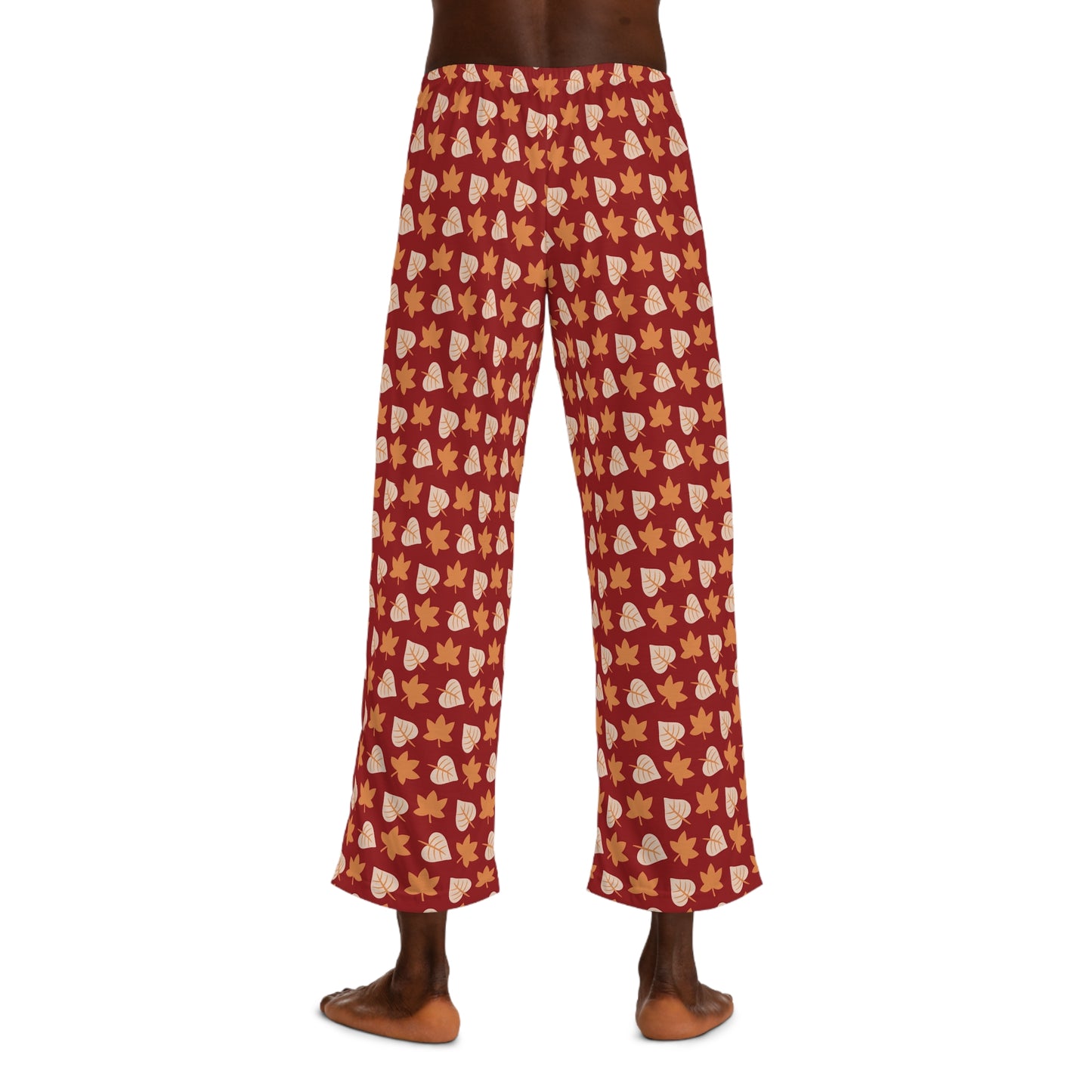 Mens Fall Leaves Pajama Pants