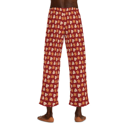 Mens Fall Leaves Pajama Pants