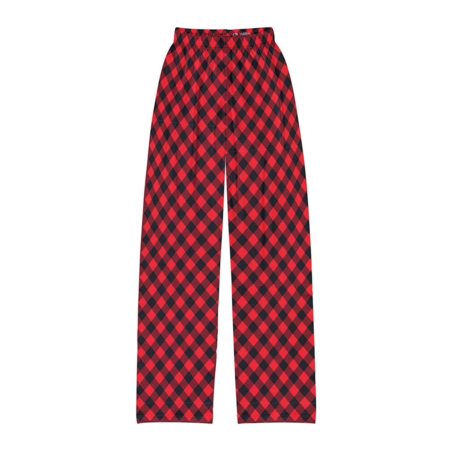 Kids Red Plain Pajama Pants