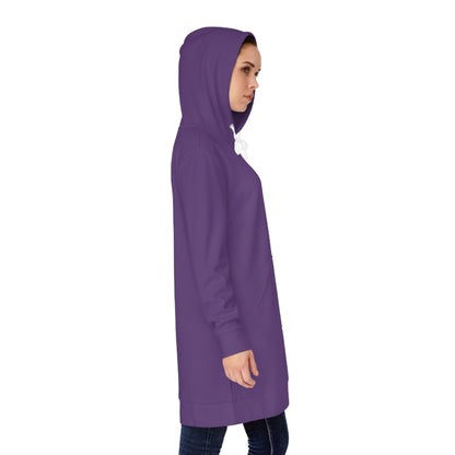 Womens Dark Purple Hoodie Pajama Dress