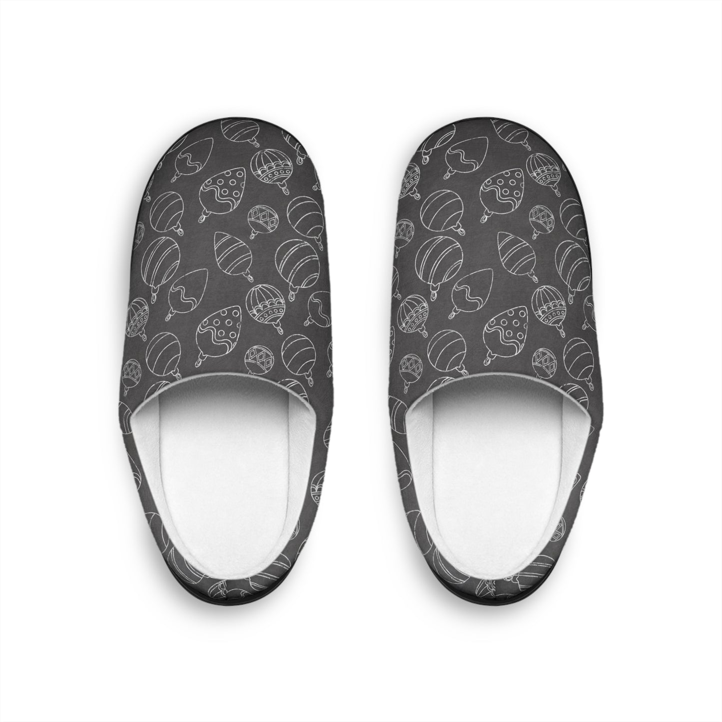 Mens Festive Ornaments Indoor Slippers