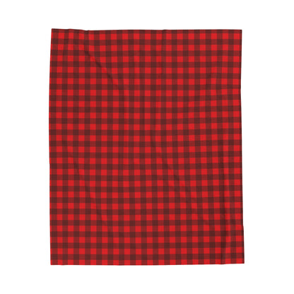 Red Plain Velveteen Plush Blanket