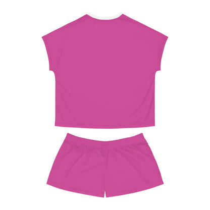 Womens Pink Short Pajama Set