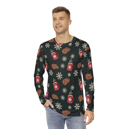 Mens Christmas Morning Long Sleeve Pajama Shirt