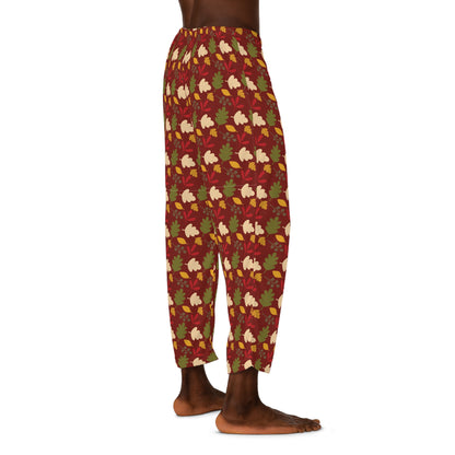 Mens Crisp Leaves Pajama Pants