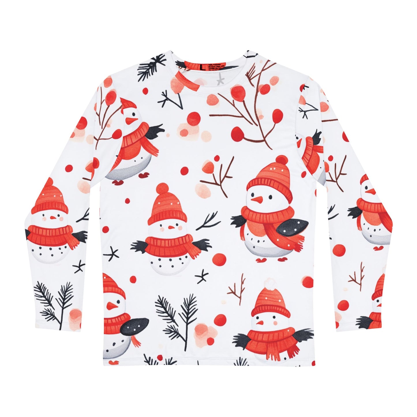 Mens Frosty Fun Long Sleeve Pajama Shirt