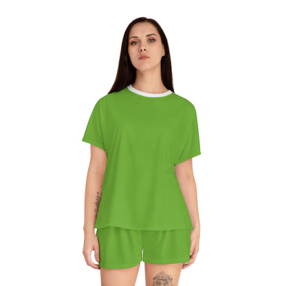 Womens Fresh Green Short Pajama Set