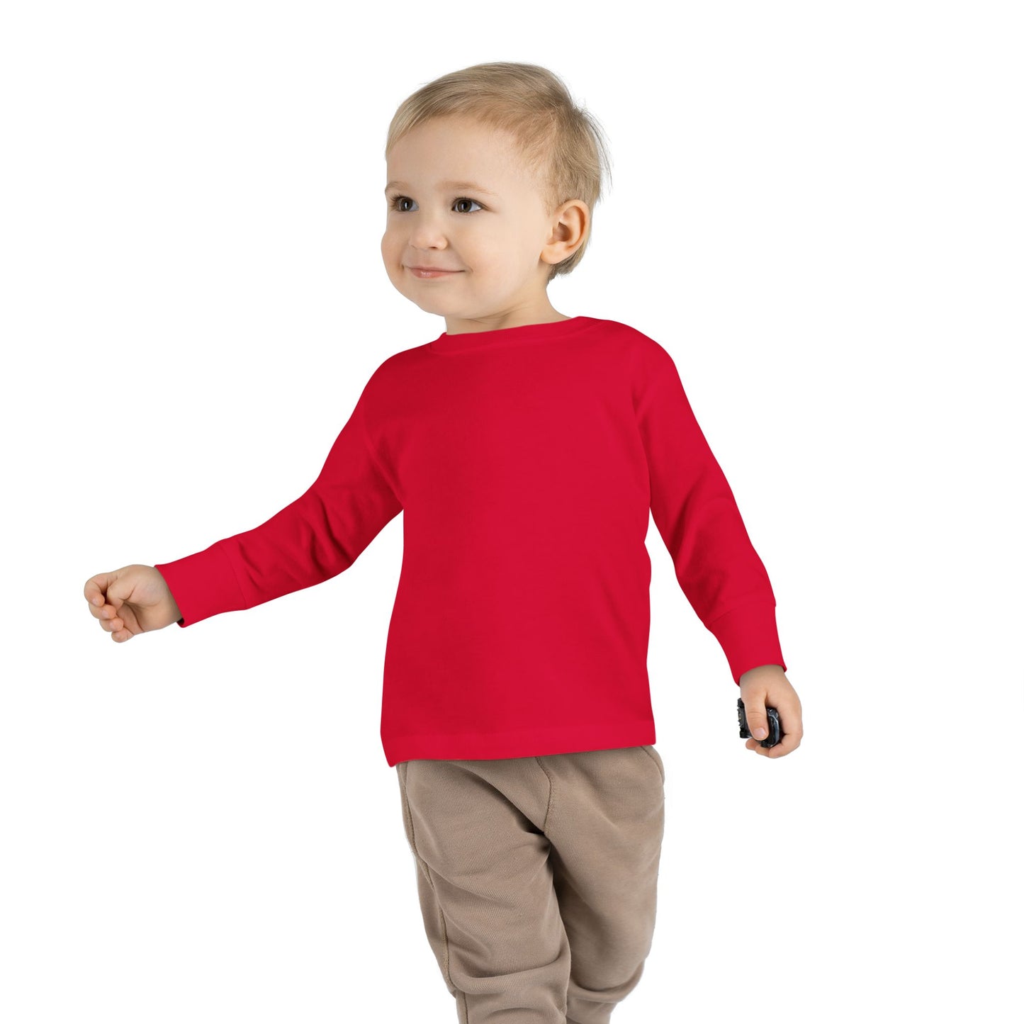 Toddler Red Long Sleeve Pajama Tee