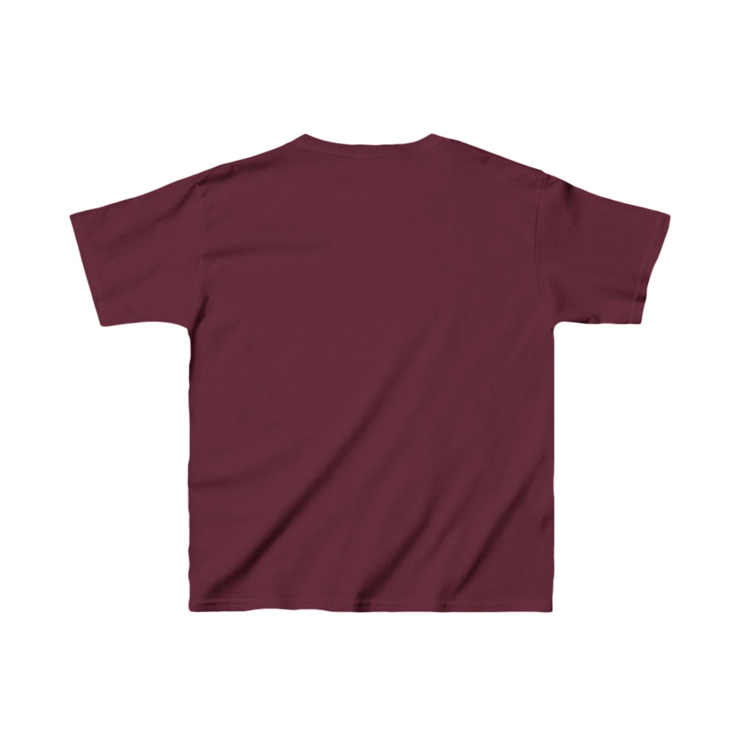 Kids Maroon Heavy Cotton Pajama Tee