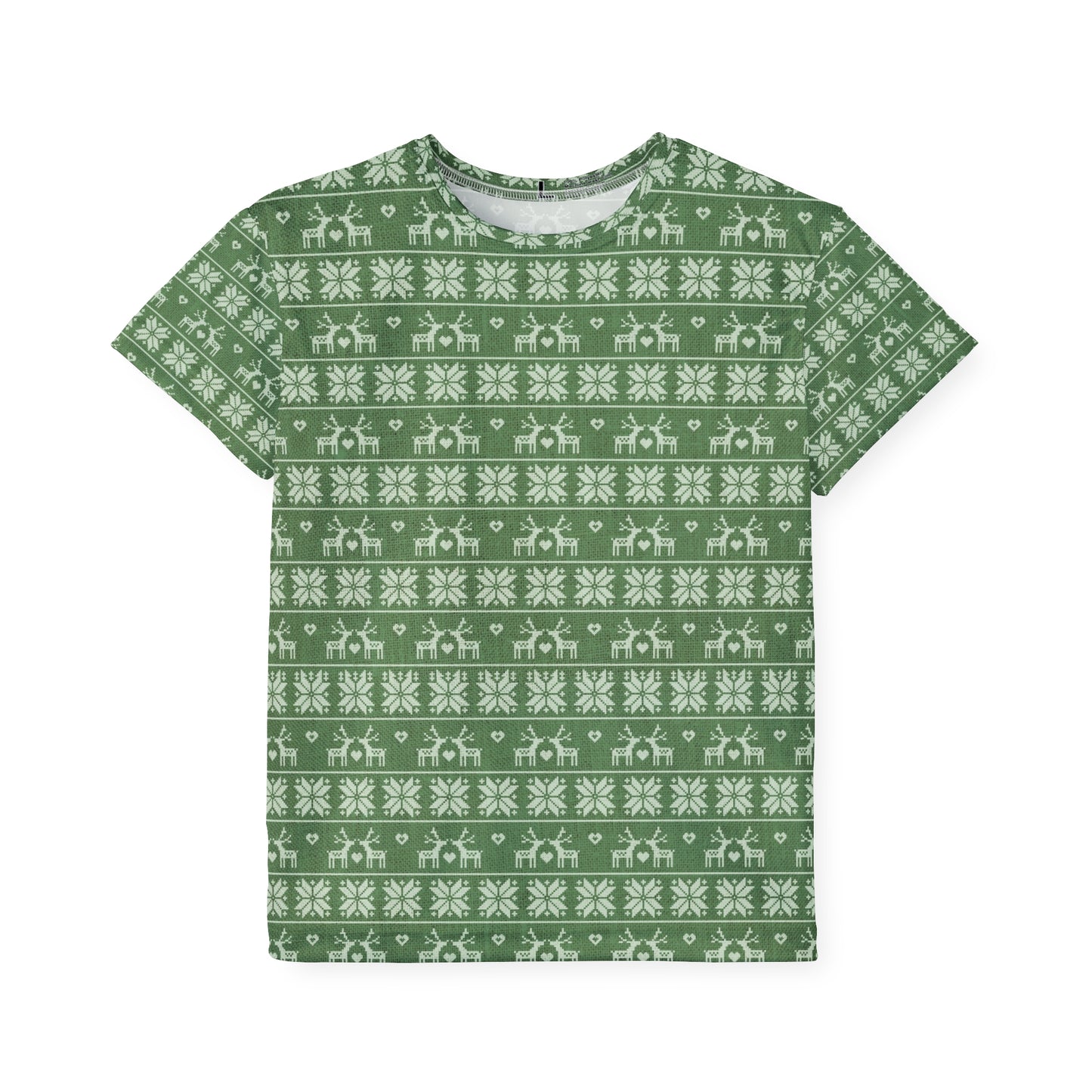 Kids Green Festive Forest Pajama Jersey