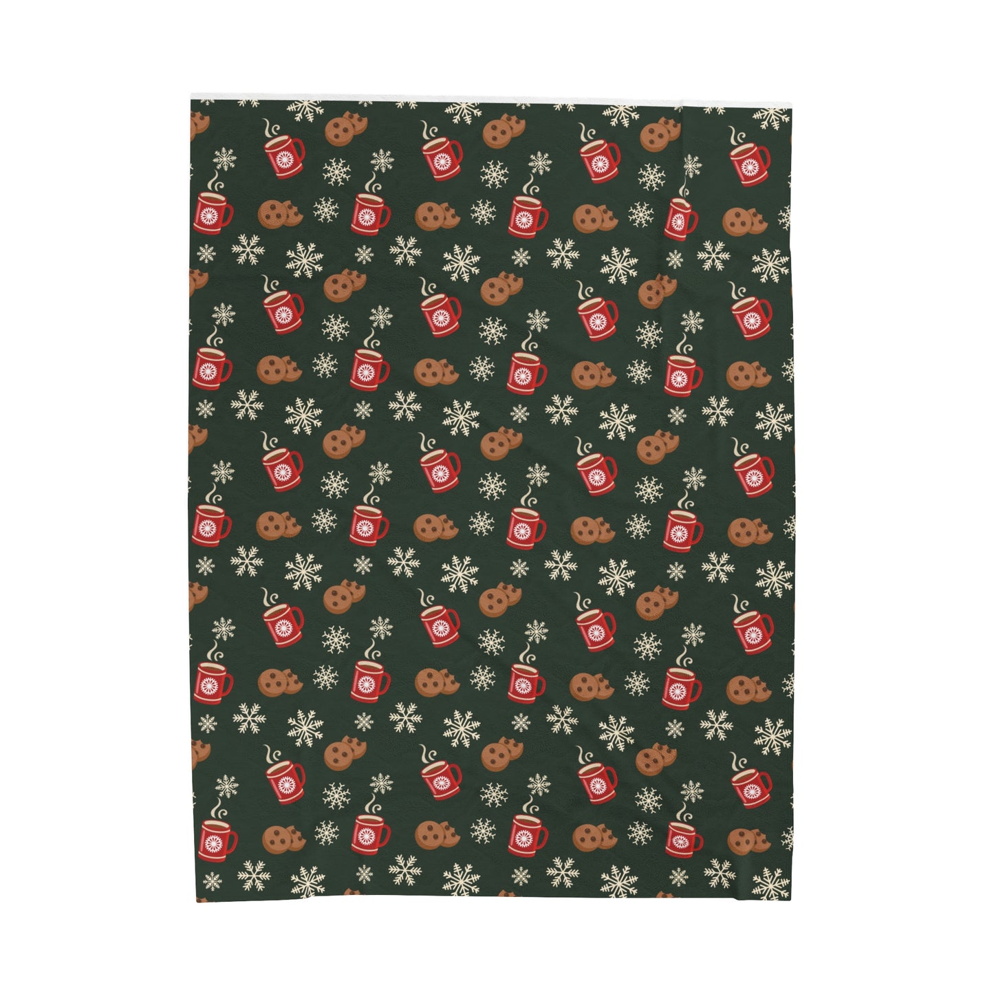 Christmas Morning Velveteen Plush Blanket