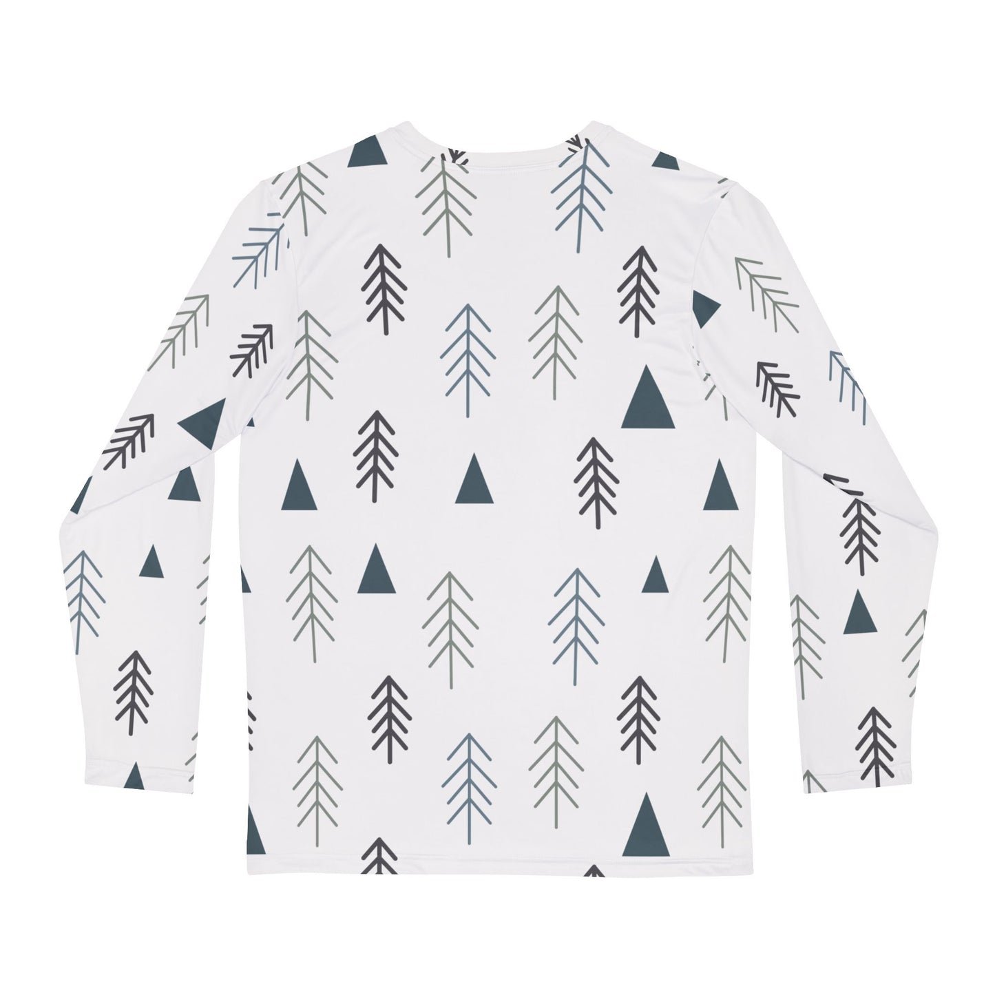 Mens Minimal Pines Long Sleeve Pajama Shirt