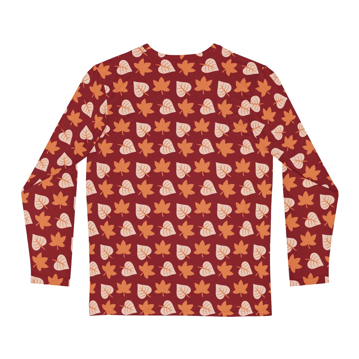 Mens Fall Leaves Long Sleeve Pajama Shirt