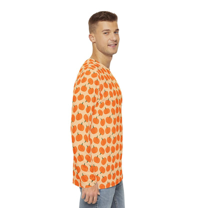 Mens Pumpkin Patch Dreams Long Sleeve Pajama Shirt