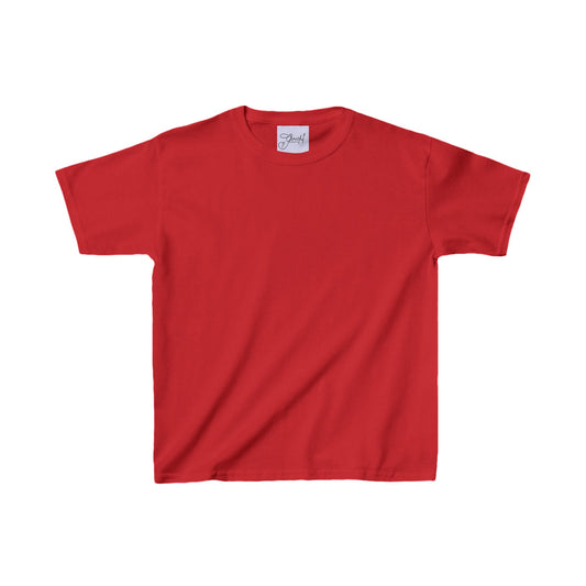 Kids Red Heavy Cotton Pajama Tee