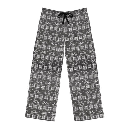 Mens Gray Festive Forest Pajama Pants