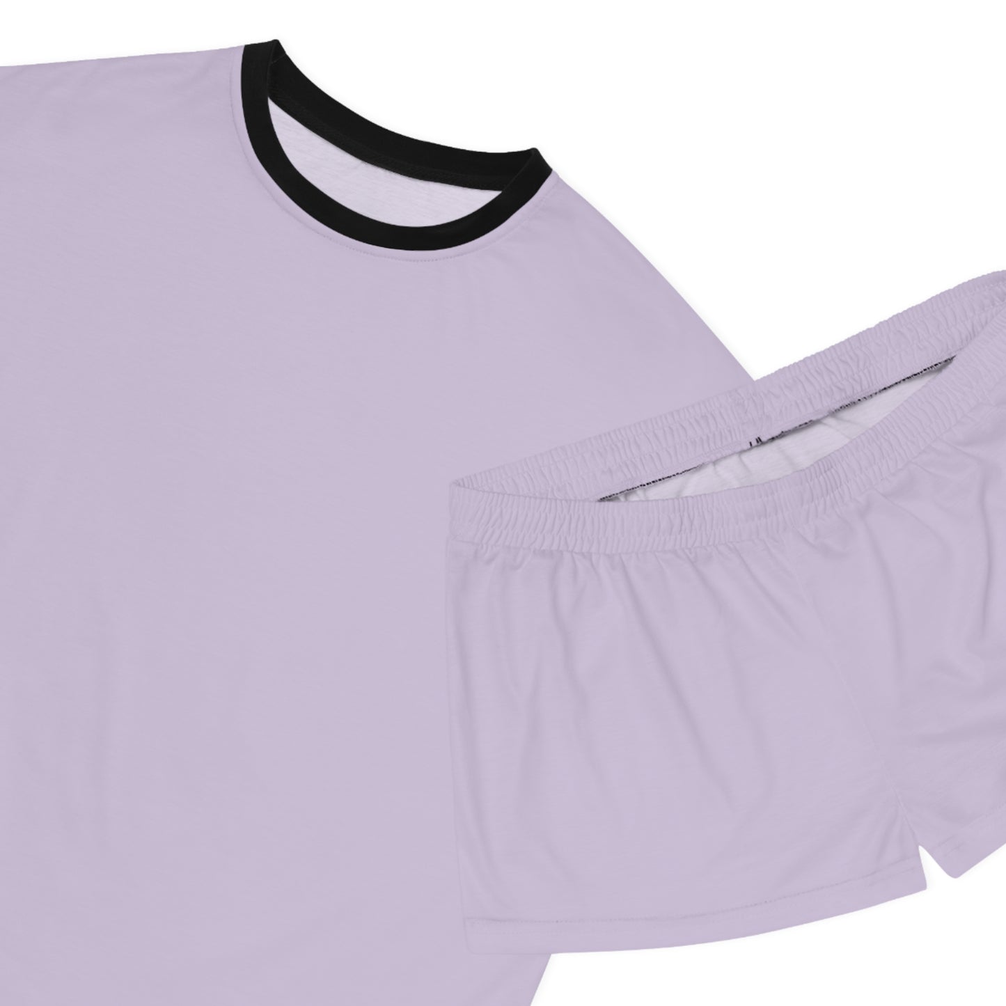 Womens Light Purple Short Pajama Set