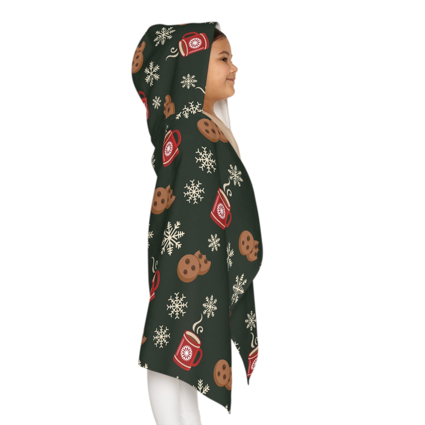 Youth Christmas Morning Hooded Towel