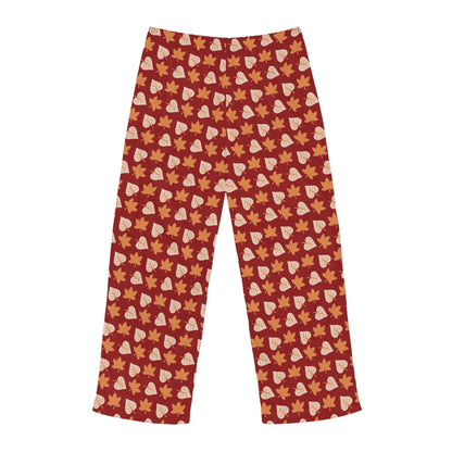 Mens Fall Leaves Pajama Pants