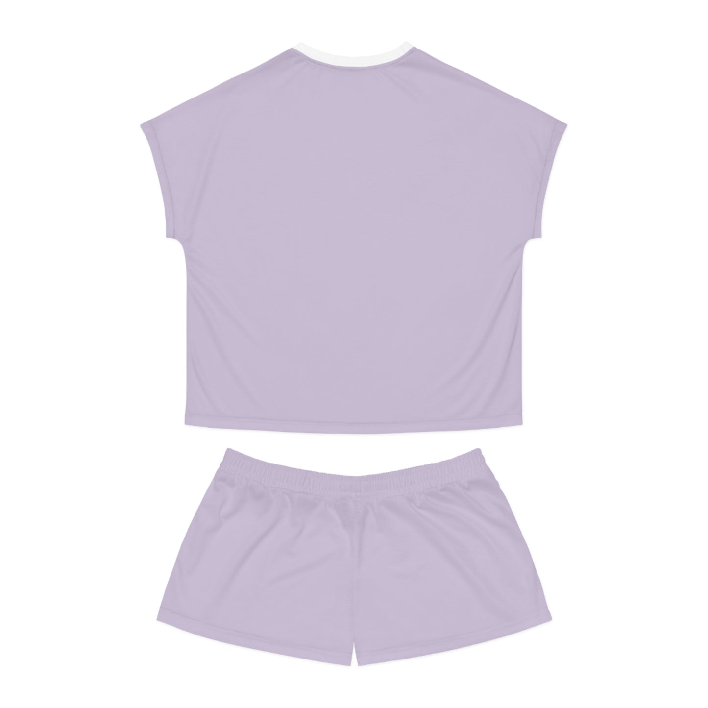 Womens Light Purple Short Pajama Set