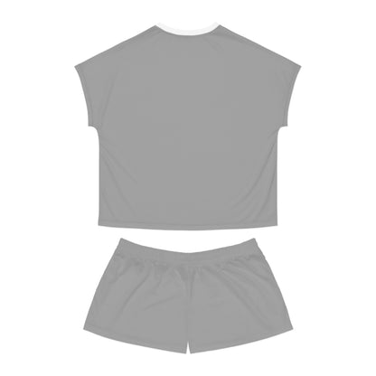 Womens Gray Short Pajama Set