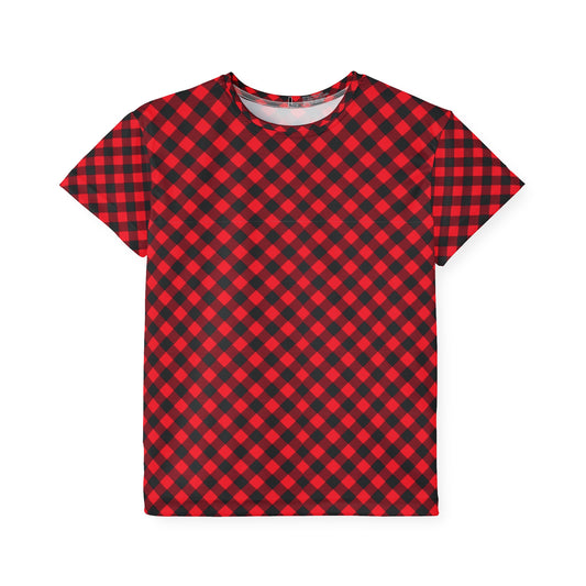 Kids Red Plain Pajama Jersey