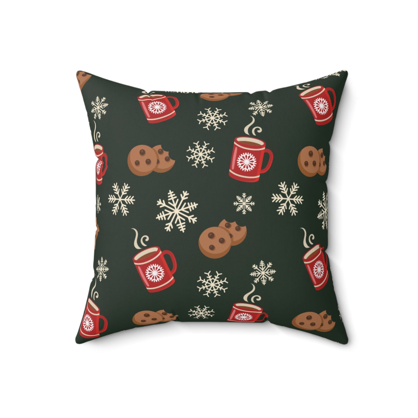 Christmas Morning Spun Polyester Square Pillow