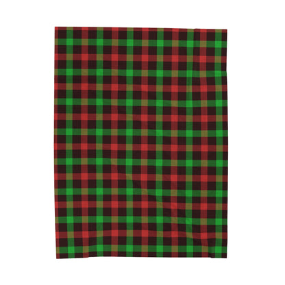 Festive Plain Velveteen Plush Blanket