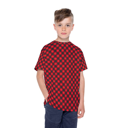 Kids Red Plain Pajama Jersey