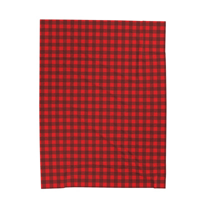 Red Plain Velveteen Plush Blanket