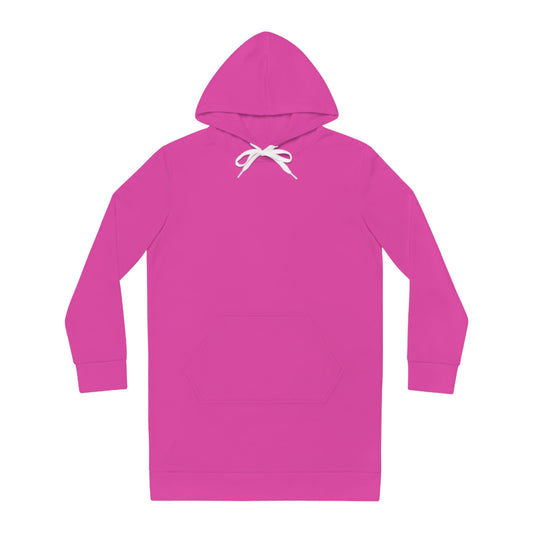 Womens Pink Hoodie Pajama Dress