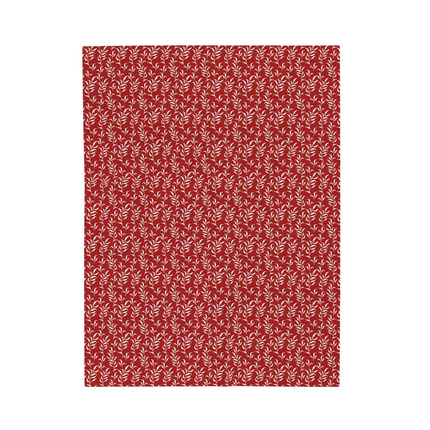 Scarlet Flora Velveteen Plush Blanket