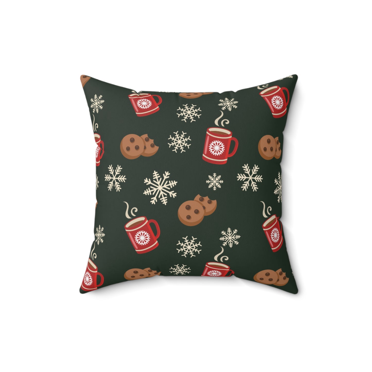 Christmas Morning Spun Polyester Square Pillow