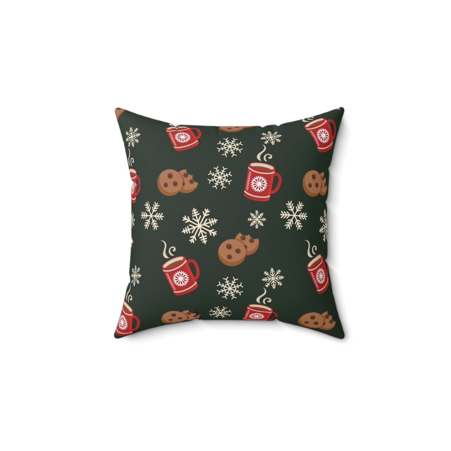 Christmas Morning Spun Polyester Square Pillow