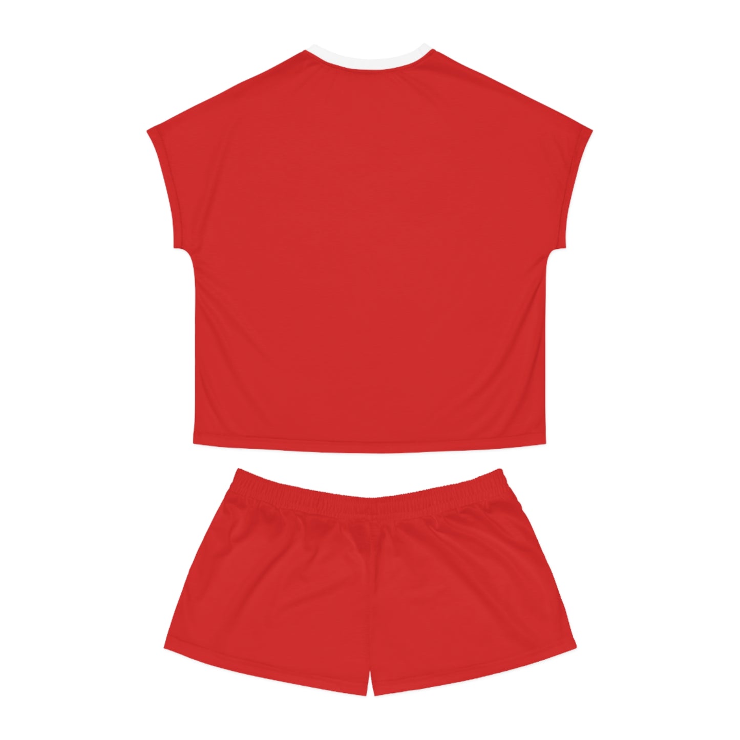 Womens Red Short Pajama Set