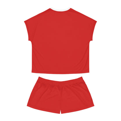 Womens Red Short Pajama Set