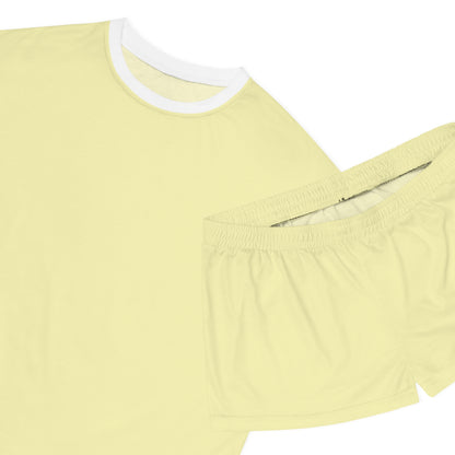 Womens Baby Yellow Short Pajama Set